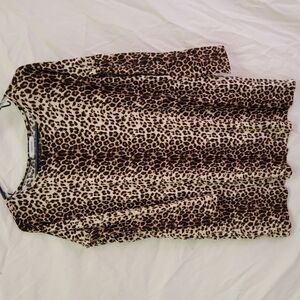 cherish women's size SM cheetah print tunic excellent condition